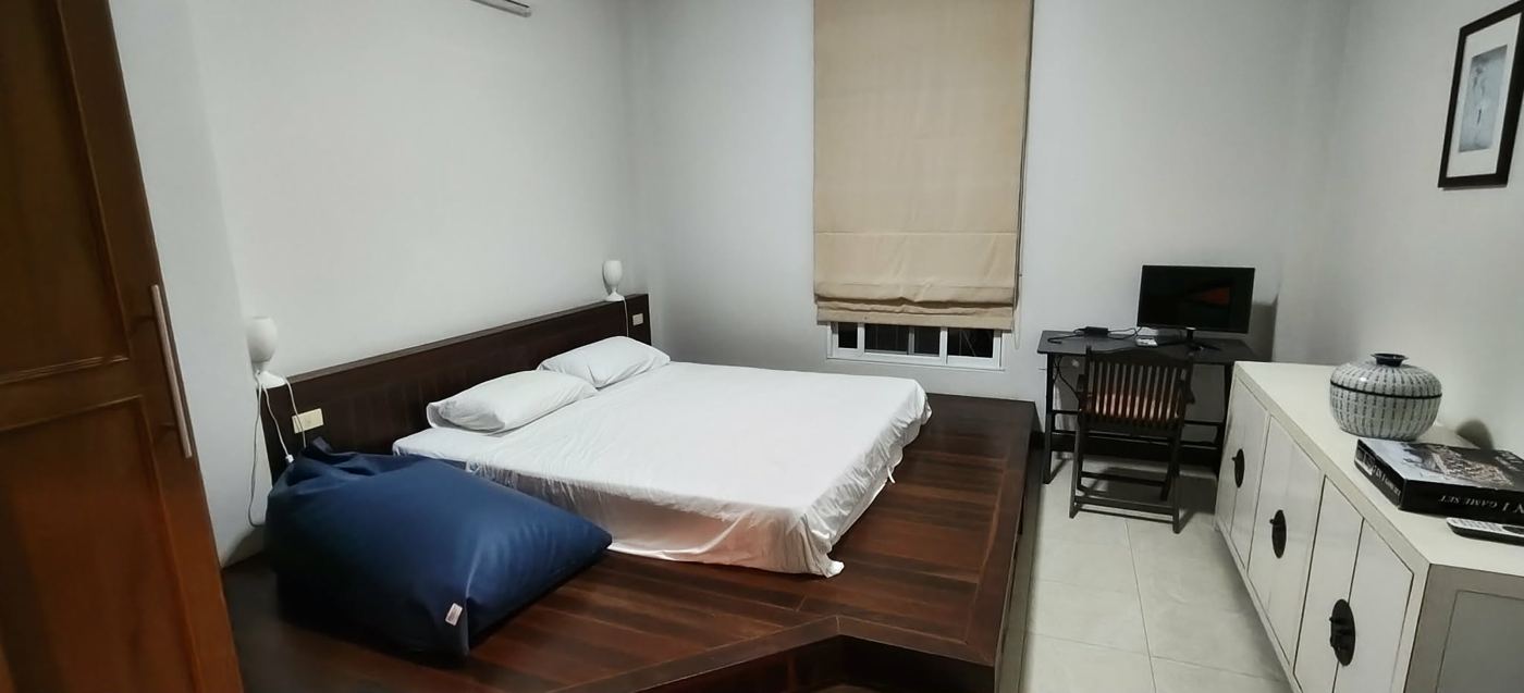 Schlafzimmer des Poolhauses